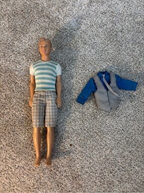 Vintage 1968 Ken Mattel Barbie with extra shirt